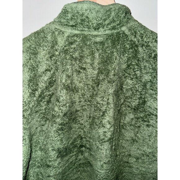 The North Face Sage Green 1/4 Zip Polyester Fleece Jacket Women Size Large - Picture 9 of 11